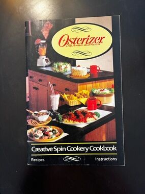 Oster Creative Spin Cookery Cookbook – Black & Yellow Cover